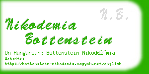 nikodemia bottenstein business card
